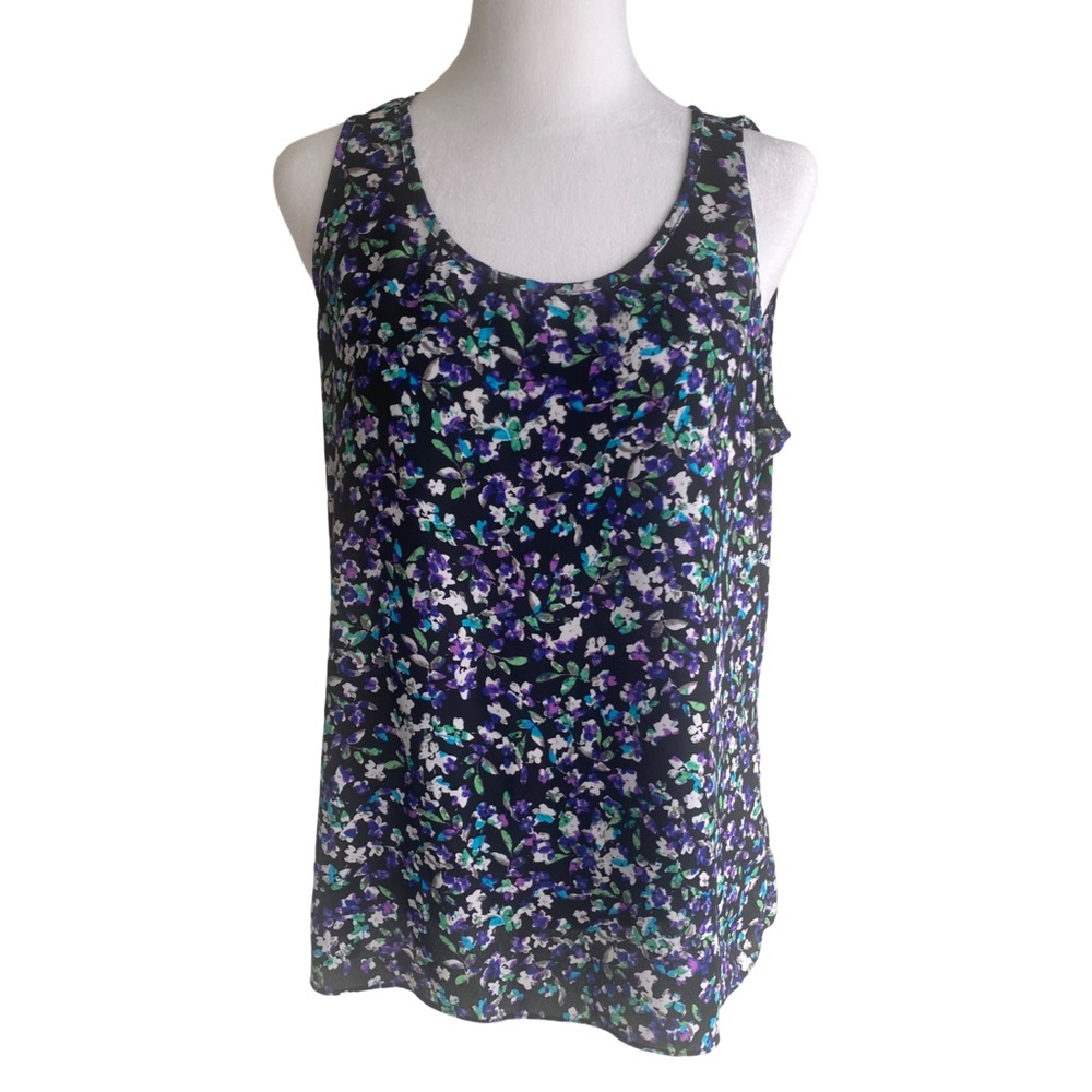 EXPRESS Sleeveless Floral Blouse